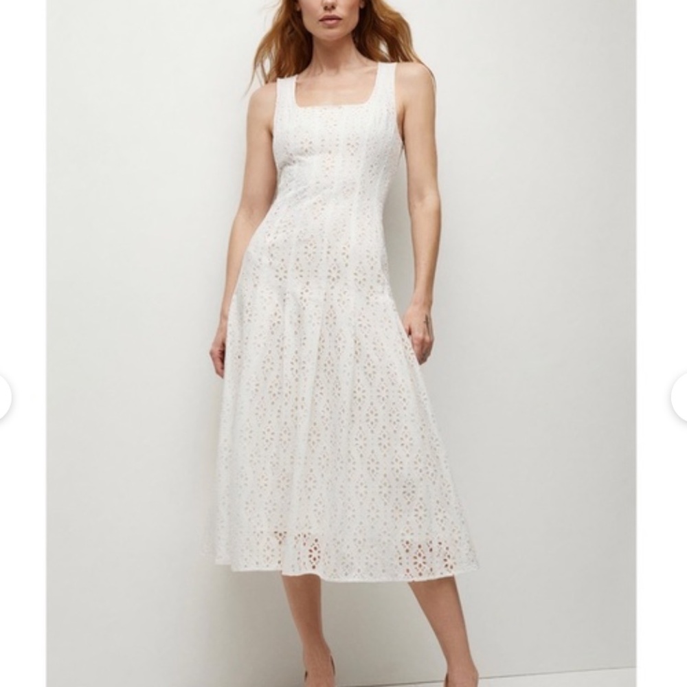 UNWORN TAGS ON VERONICA BEARD DROP WAIST MIDI DRESS